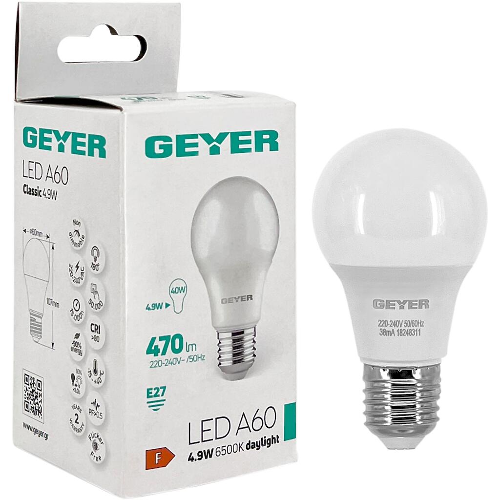 LED-Lampe Klassisch A60 4.9W E27 6500K 470 lm – Bild 4