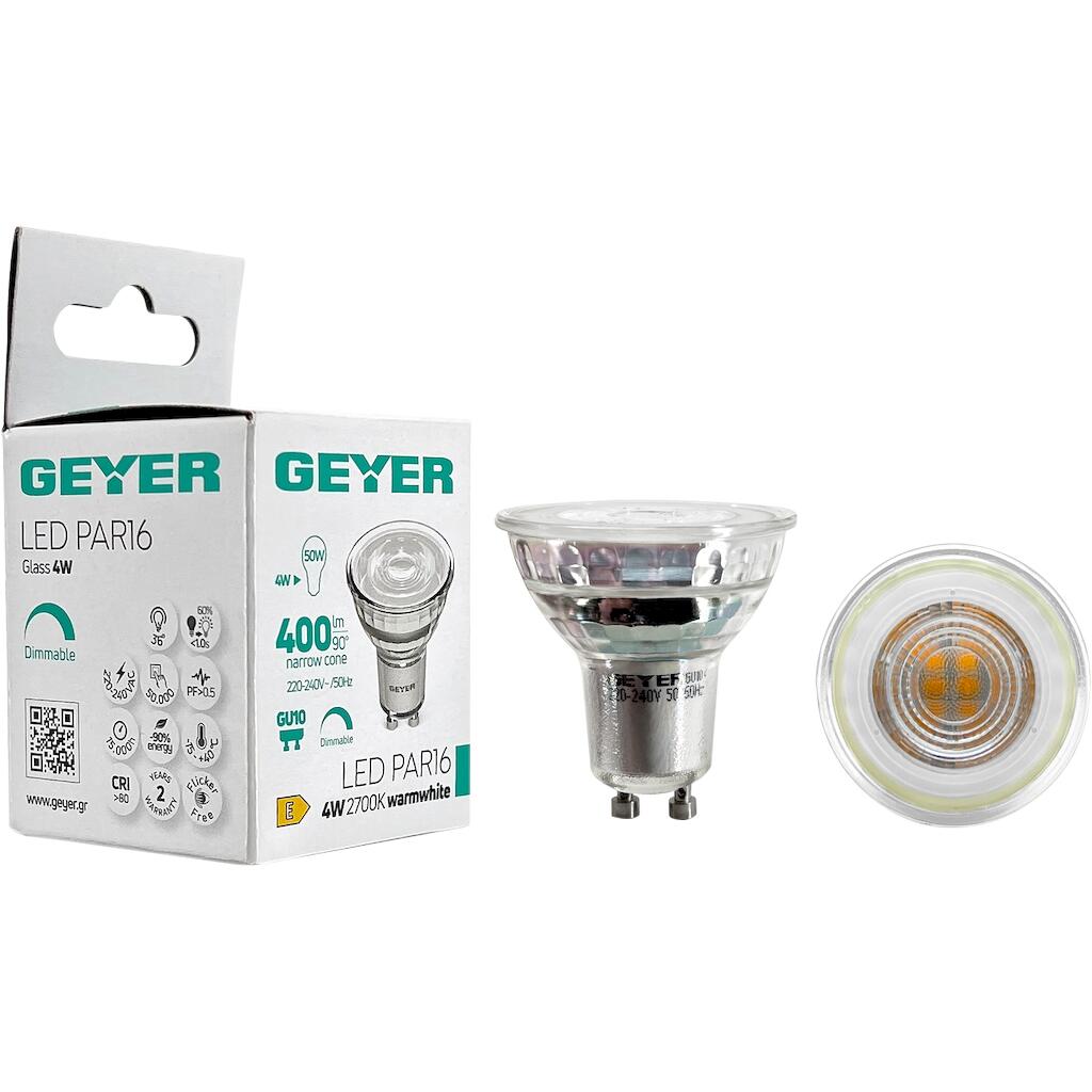 LED-Lampe PAR16 Glas 4W GU10 2700K 400 lm 36° dim – Bild 2