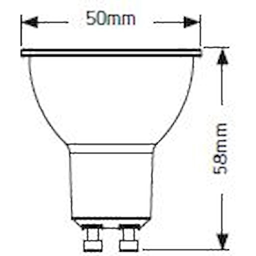 LED-Lampe PAR16 6W GU10 4000K 445 lm 38° dim – Bild 3