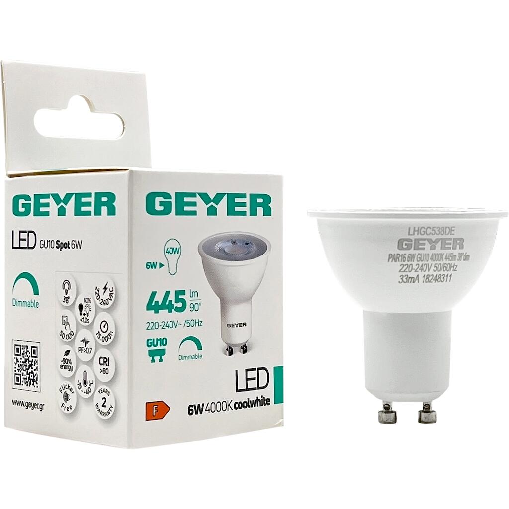 LED-Lampe PAR16 6W GU10 4000K 445 lm 38° dim – Bild 2