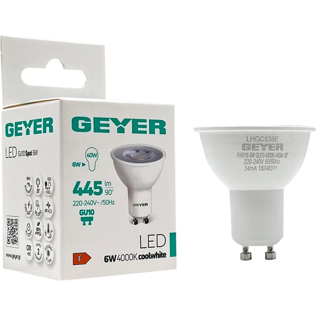 LED-Lampe PAR16 6W GU10 4000K 445 lm 38° – Bild 2