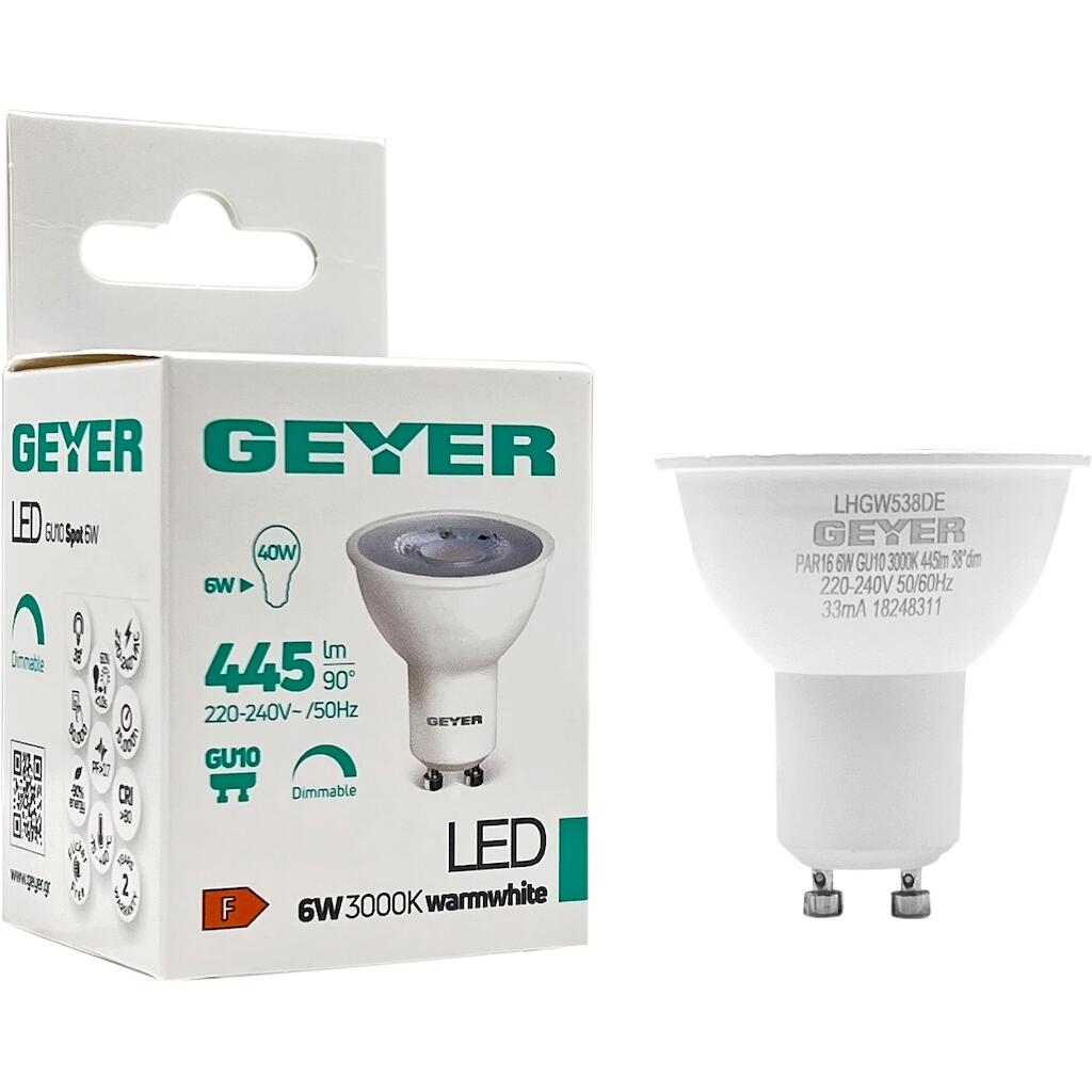 LED-Lampe PAR16 6W GU10 3000K 445 lm 38° dim – Bild 4