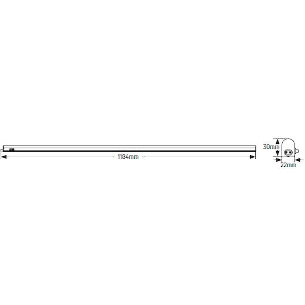 LED-Unterbauleuchte 14W 3000K 1610 lm 1.2m – Bild 3