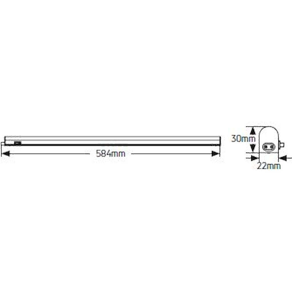 LED-Unterbauleuchte 8W 3000K 920 lm 0.6m – Bild 4