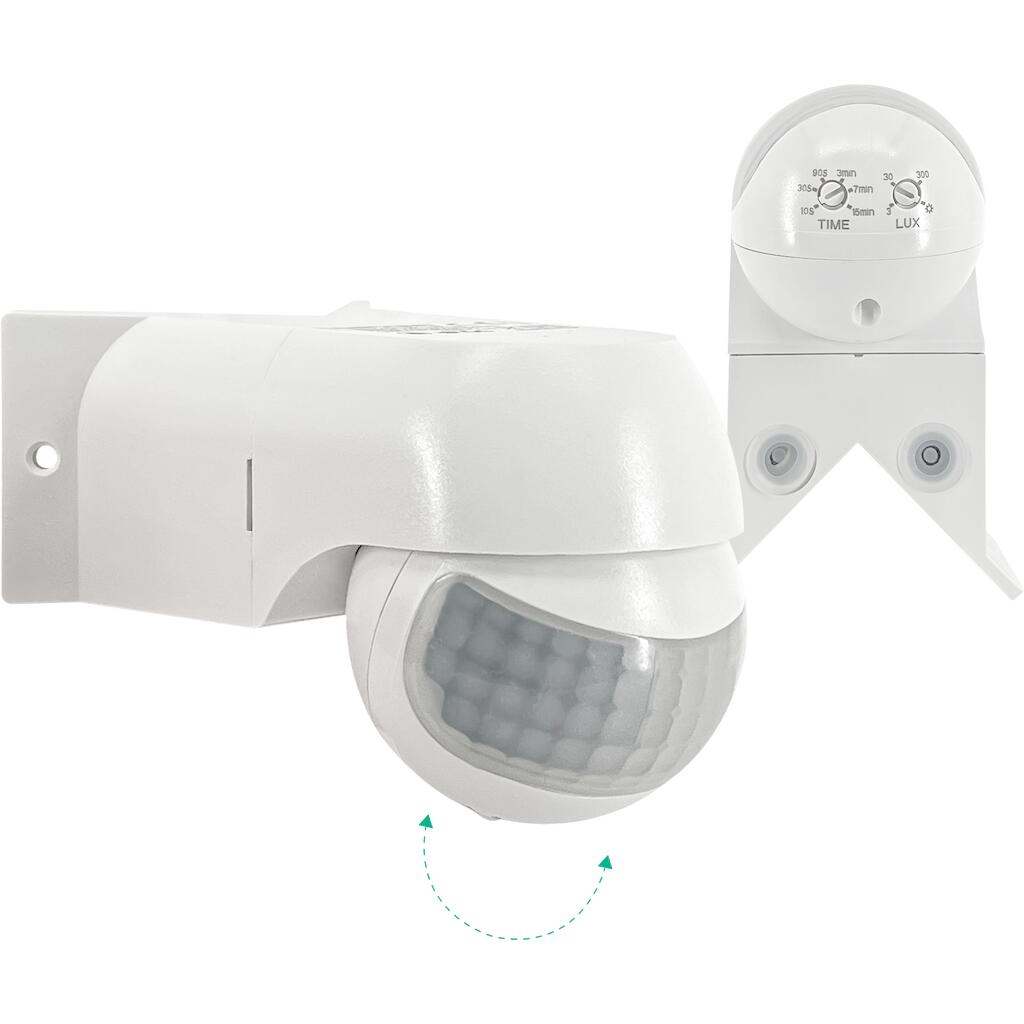 Wand-Bewegungsmelder IR 180° 12m IP44 weiß – Bild 3